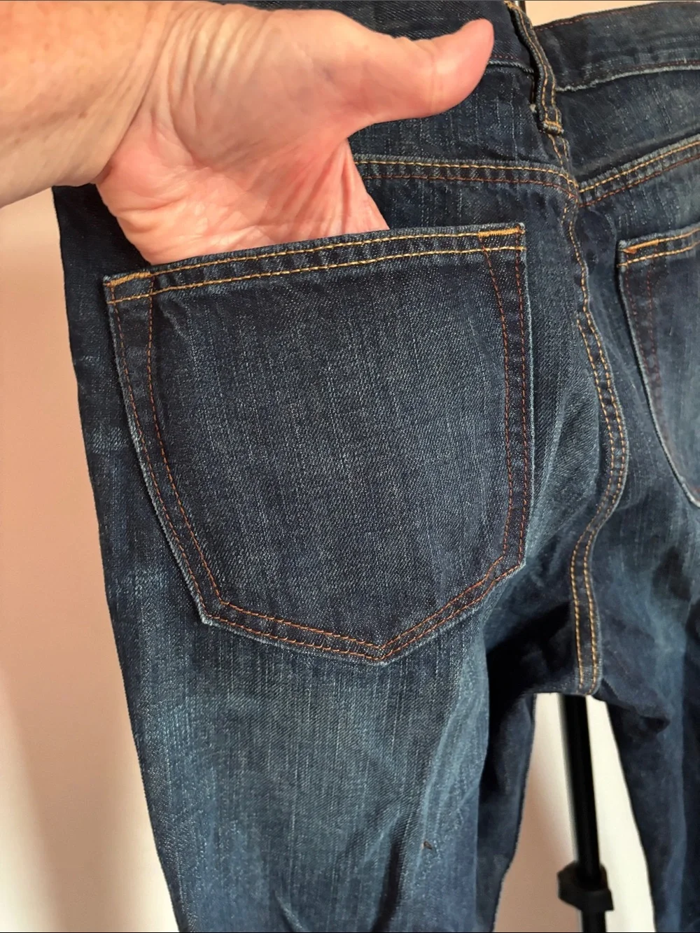 Banana Republic Dark Indigo Straight Jeans